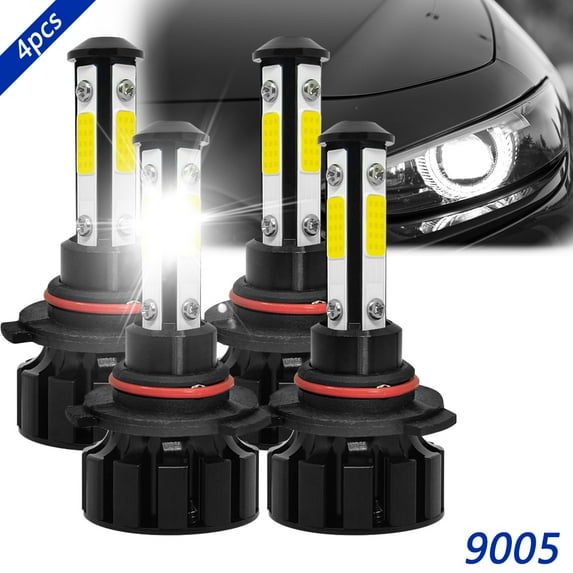 LED Headlight Bulbs Kit for Hyundai Sonata 2016-2019 9005 High/Low Beam 6000K White 4x