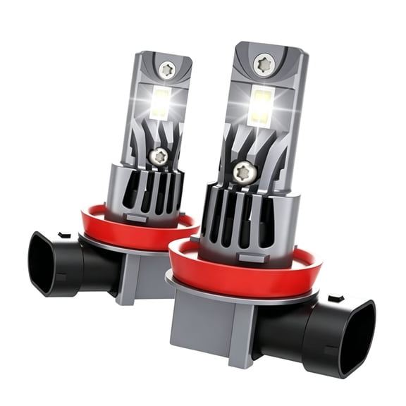 LED Headlight Bulbs for Car – High & Low Beam, Super Bright Focus Lens, Easy Installation, Long-lasting Halogen Replacement, Pack of 2