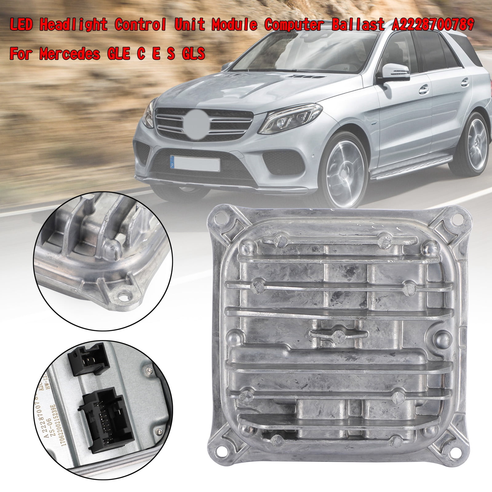 LED Headlight Control Module Computer Ballast A2228700789 For