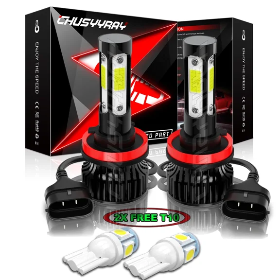LED Headlight Conversion Kit H11 H8 H9 6000K White 50W 5500LM High Low Beam for Cars