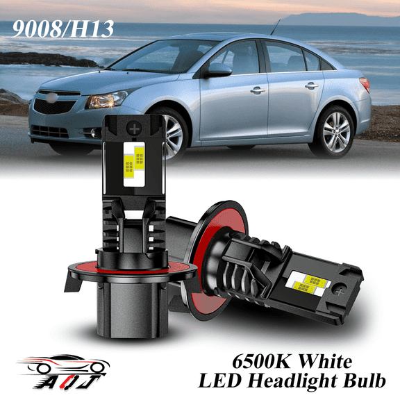 LED Headlight Fit for Chevrolet Cruze 2011-2015 - 30,000LM 300% Super-Bright 6500K White Bulb, Plug & Play, Pack of 2