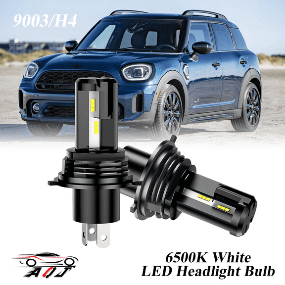 LED Headlight Fit for Mini Cooper 2015-2022 - 30,000LM 300% Super-Bright 6500K White Bulb, Plug & Play, Pack of 2