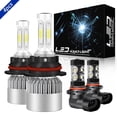 thumbnail image 1 of LED Headlight Fog Light Bulbs Kit White for 1997-1999 Ford F250 1998, 1 of 9