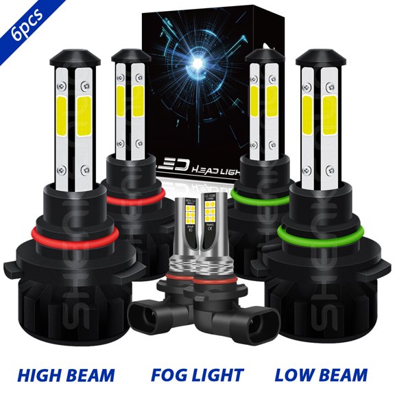 LED Headlight Fog Light Bulbs Kit White for 2001-2004 Lexus GS430 2002 2003