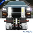 thumbnail image 1 of LED Headlight Fog Light Bulbs Kit White for Jeep Compass 2007 2008 2009, 1 of 13