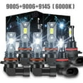 thumbnail image 1 of LED Headlight + Fog Light Bulbs White Combo For Dodge Avenger 2008 2009, 1 of 12