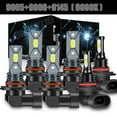 thumbnail image 1 of LED Headlight + Fog Light Bulbs White Combo For Toyota Camry 2002-2004 2005 2006, 1 of 12