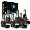 thumbnail image 1 of LED Headlight + Fog Light Bulbs White Combo For Toyota Matrix 2003-2008, 1 of 12