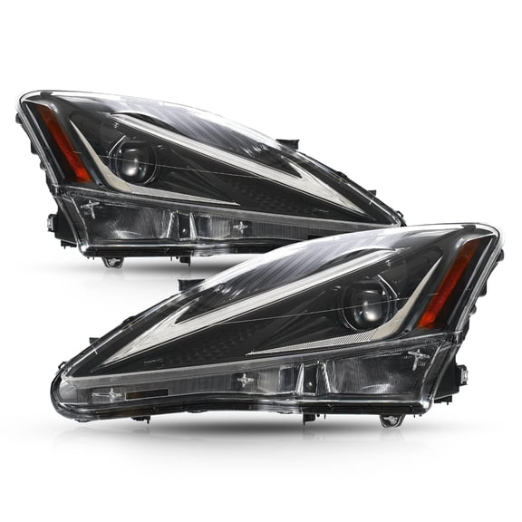 LED Headlight For 2006-2013 Lexus IS250/IS350 w/SwitchBack Led Left+Right Pair