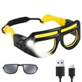 thumbnail image 1 of LED Headlight Glasses Rechargeable Headlight Glasses with Motion Sensor & Touch Control, Adjustable Safety Eyewear, 1 of 7