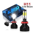 thumbnail image 1 of LED Headlight H11 Bulbs For Toyota	4Runner 2006-2020 , 6000K Cool White 4000LM Super Bright High Power Lamps, Canbus No Error, Easy Install, Plug-N-Play Halogen Replacement, 1 of 10