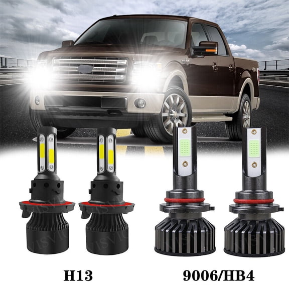 LED Headlight H13 9006 Foglight Combo For Dodge Ram 1500 2500 3500 2006 - 09si
