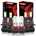 thumbnail image 1 of LED Headlight Hi/Lo Beam+Fog Light Bulbs Compatible for Toyota Corolla 2009 2010 2011-2014, 1 of 10