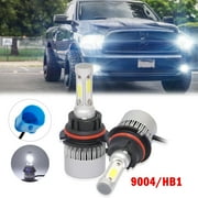 LED Headlight Hi/Low Beam Bulbs 2X 9004 6000K For Dodge Dakota 1991-1996