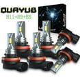 thumbnail image 1 of LED Headlight High-Low + Fog light Bulbs Combo Kit For Nissan Rogue 2014-20, 1 of 12