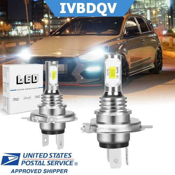 LED Headlight Kit H4 HB2 9003 6500K White Hi/Low Bulb for Hyundai Tucson 2010-2013