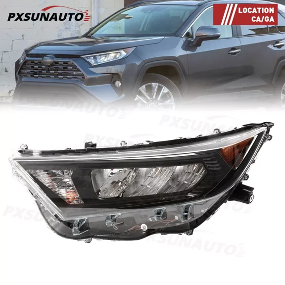 LED Headlight Replacement for 2019 2022 Toyota RAV4 LE XLE Chrome Driver Left