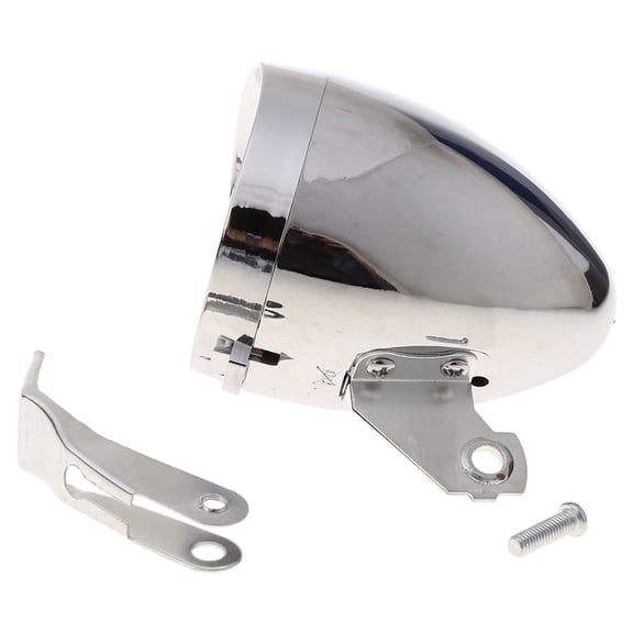 LED Headlight Retro Bike Head Lamp Night Riding Cycling Fog Light Headlamp Metal Shell Front Light with Bracket