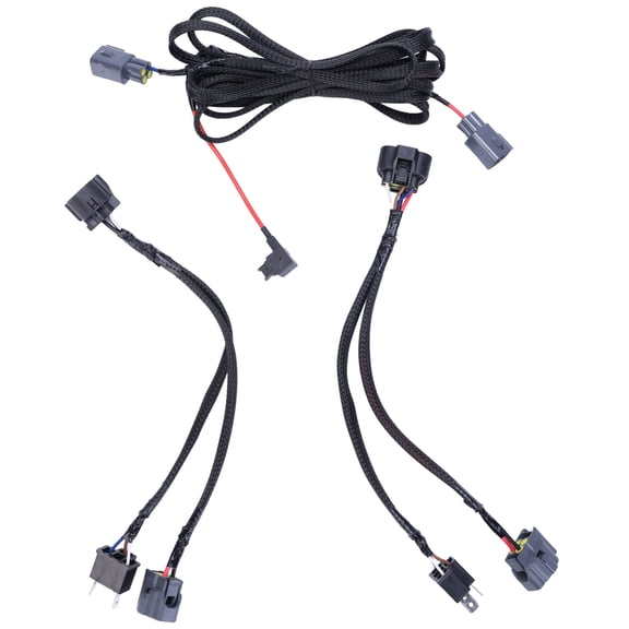 LED Headlight Wiring Harness with DRL Adapter Conversion Harness for Toyota Tundra 2014-2019