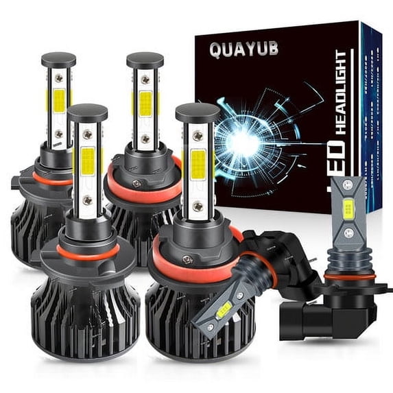 For Toyota Matrix 2003-2008 6X Combo LED Headlight Hi-Low + Fog Light Bulbs KIT
