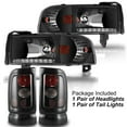 thumbnail image 1 of LED Headlights Corner & Tail Lights Set Assembly For 1994-2002 Dodge Ram 1500 2500 3500 4PCS, 1 of 14