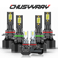 thumbnail image 1 of LED Headlights Fog Light 6x Bulbs Fit for 2003 2004 2005-2006 GMC Sierra 1500 2500, 1 of 11