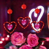 LED Heart-Shaped Curtain String Lights for Romantic Proposal, Wedding, Party, Valentine's Day, Anniversary and Holiday Room Decoration, Indoor and Outdoor Hanging Light