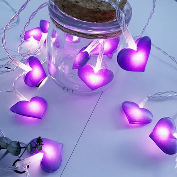 LED Heart String Lights for Room Decor Warm Fairy Lights Romantic Bedroom Wall
