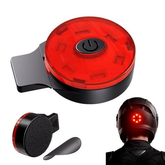 LED Helmet Tail Light USB Rechargeable Warning Safety Lamp for Bike Motorcycle Night Riding