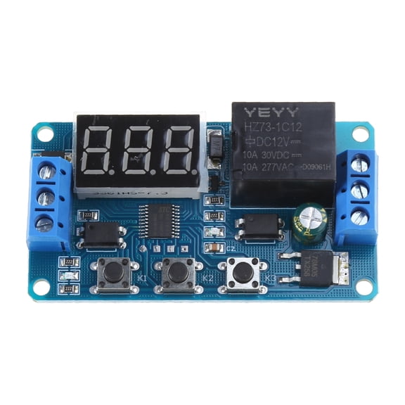 LED Home Automation Delay Timer Control Module Digital display 12V