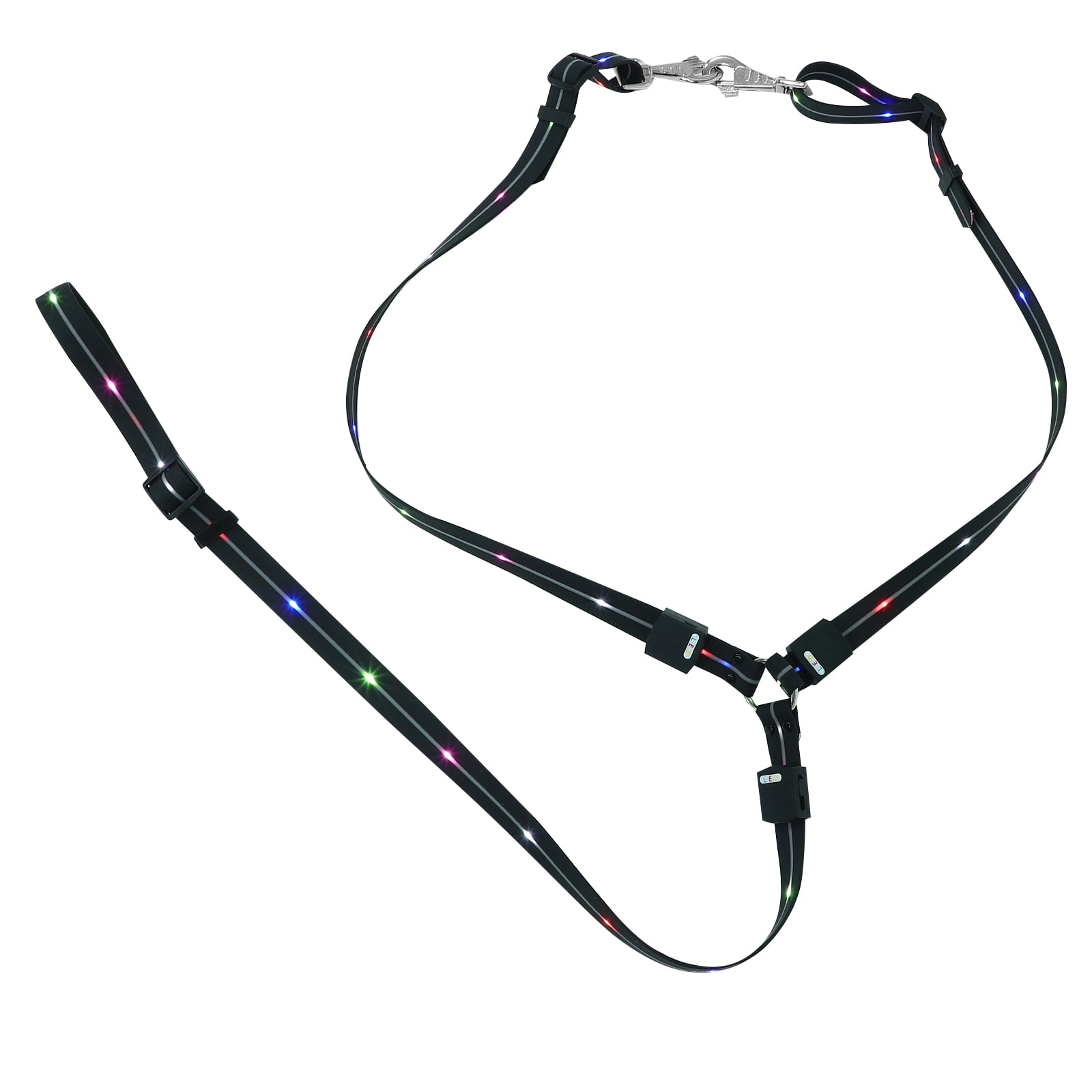 LED Horse Breastplate Collar Adjustable Illuminate Strap High Visibility Sturdy Horse Strap for