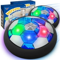 LED Hover Soccer Ball Boy Toys,Air Power Kids Training Ball Playing Football Indoor Outdoor Game,Birthday Gifts for Age 3 4 5 6 7 8-10 Years Old Boys Girls - Soccer (2PCS)