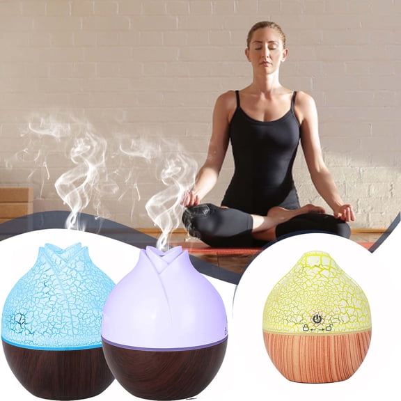 LED Humidifier, 7 Color Light Aroma Diffuser With USB Mist Maker Quiet Spray Function Auto Shut Off Design, Bedroom Office Home Decoration for Relaxation Stress Relief