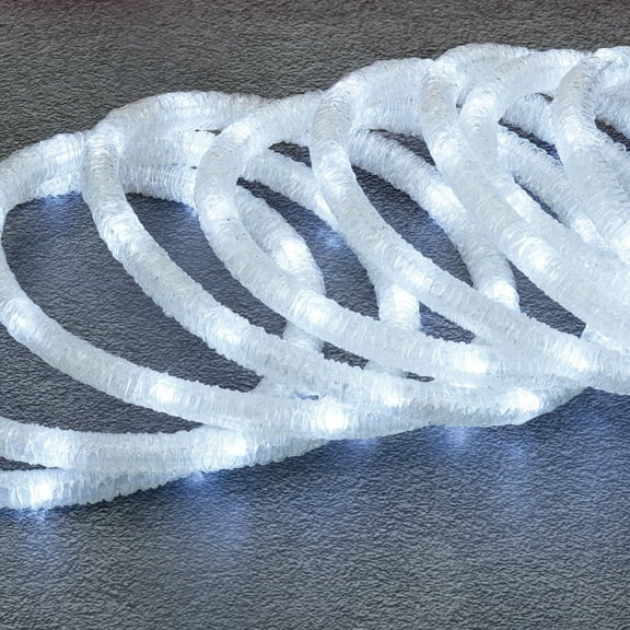 Indoor/Outdoor LED Christmas Crystal Rope Lights, Cool White, 24', by Holiday Time