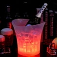 thumbnail image 1 of LED Ice Bucket Bulk 5L Large Capacity Wine Light Ice Bucket Drink Container with 7 Color Glowing Champagne Bucket Beer Wine Cooler Bucket for Party Bars Restaurant Home, Battery Powered, 1 of 5