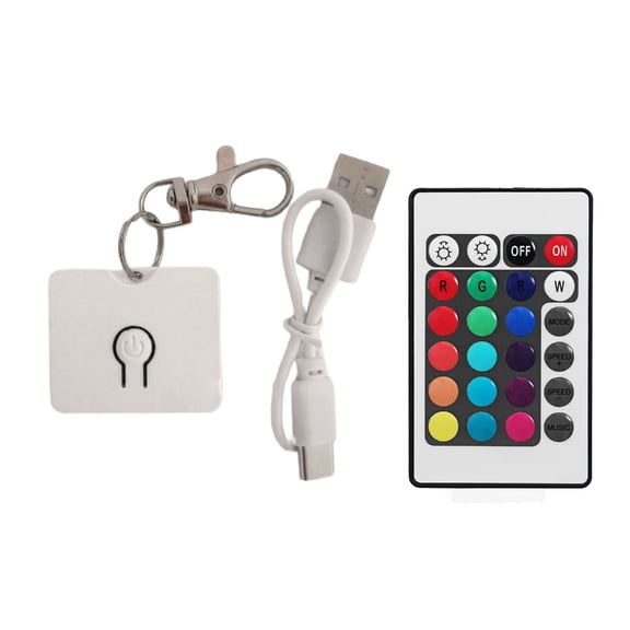 LED Illuminated Acrylic Keychain Accessory Perfect For Night Event And Parties