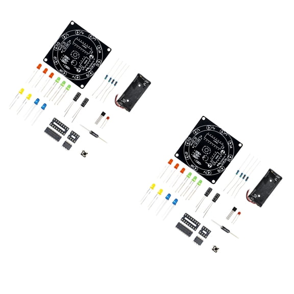 LED Illuminated Circuit Board For Electronic Roulette And Educational Solder Practice