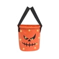 thumbnail image 1 of LED Illuminated Halloween Candy Bucket with Light-Up Feature - Great for Party Favors and Trick or Treat Candy Collection - Orange, 1 of 4