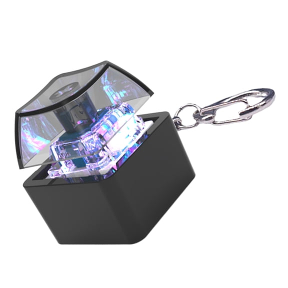 LED Illuminated Keyboard Clicks Keychain Keycap Tester For Adults Keyboard Clicks LED Light Keychain Toy