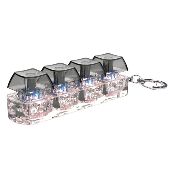 LED Illuminated Keyboard Clicks Keychain Keycap Tester For Adults Keyboard Clicks LED Light Keychain Toy