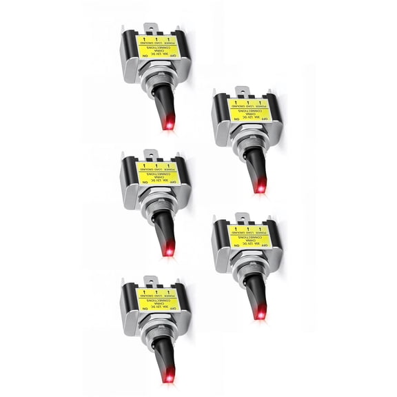 LED Illuminated Rocker Switches Waterproof & Strong Controller for Vehicle Electrical Control Supports 30amp Heavy Duty