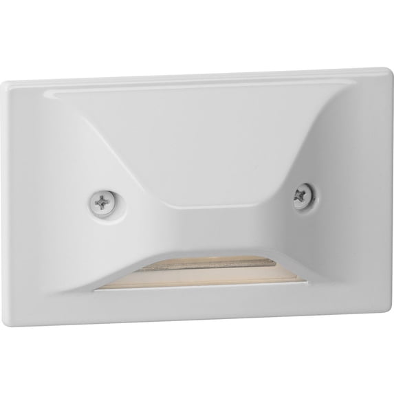LED Indoor/Outdoor Satin White Integrated LED Wall or Step Light