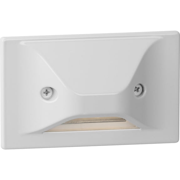 LED Indoor/Outdoor Satin White Integrated LED Wall or Step Light