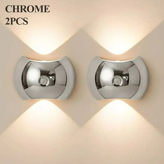 LED Indoor Wall Sconce with Motion Sensor, USB Rechargeable Magnetic Wall Light with 3 Color Modes 2700K/4500K/6500K, Portable Modern Wall Lamp for Bedroom Living Room, 2-4 Pack