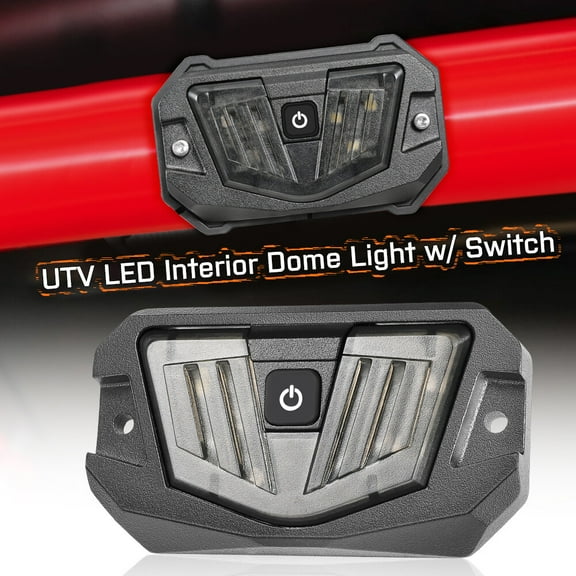 LED Interior Lamp Dome Light White Roll Bar Roof Mount For Can-Am Defender UTV Universal