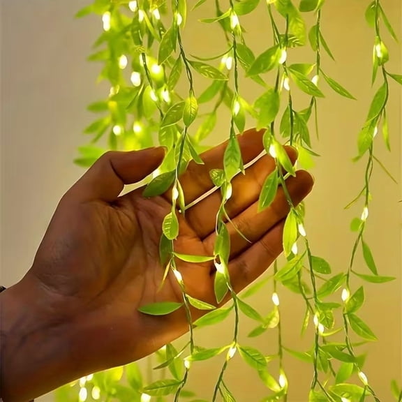 LED Ivy Garland Fairy Lights Battery Operated 6.6ft for Wedding Home Decor