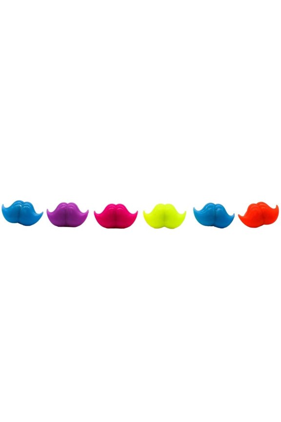 LED Jelly Rubber Mustache Ring