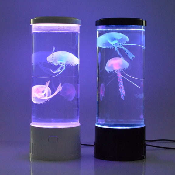LED Jellyfish Lamp - USB-Powered Multi-Color Changing Ambient Light, Quiet Creative Bedside Lamp & Quiet Desktop Decor Lamp, 1 Piece