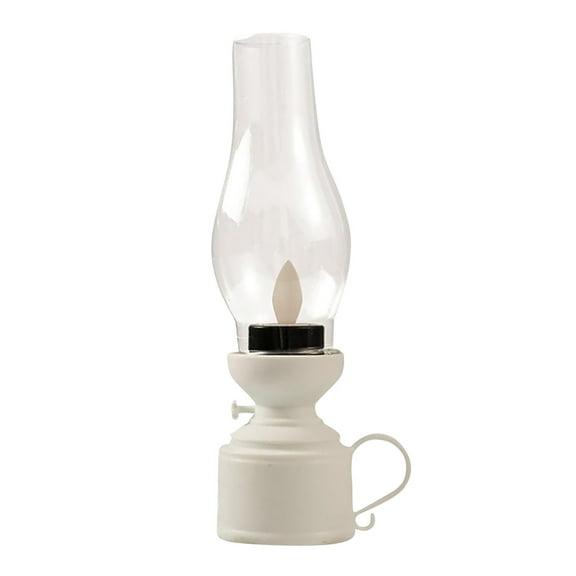 LED Kerosene Lamp - Battery Powered, Dimmable, Retro Design - for Bedroom/Living Room Decor