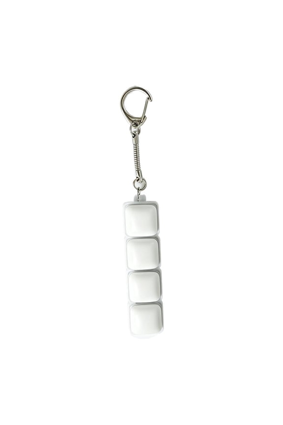 LED Keyboard Fidget Keychain, Portable Stress Relief Sensory Toy Keychain for Office School Daily Use